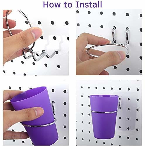 Pegboard Bins Anilla Accesorio Para Soporte Vaso Pizarra