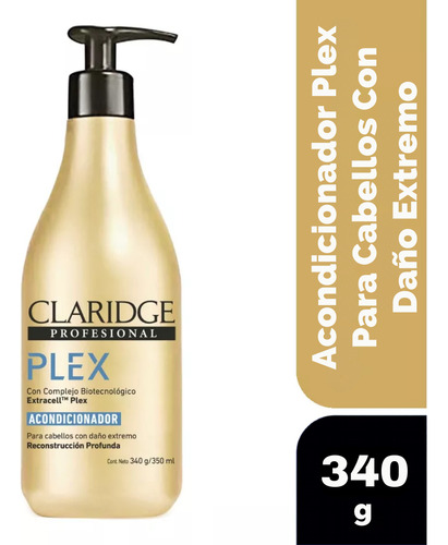Acondicionador Plex Claridge Para Cabellos Con Daño Extremo
