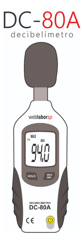 Decibelímetro Digital Portátil 30 A 130db Com Bateria