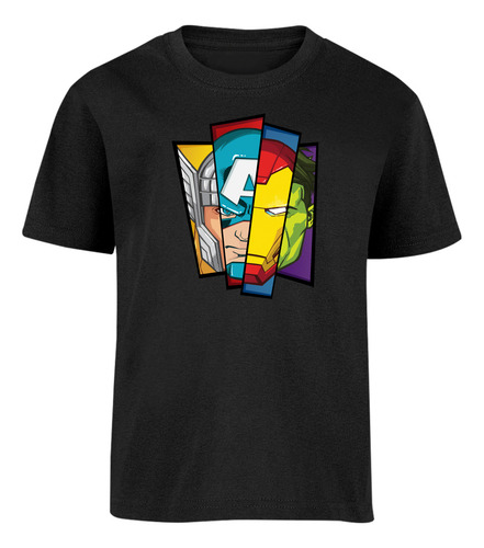 Marvel Playera Infantil Avenger Ensamble De Heroes Oficial