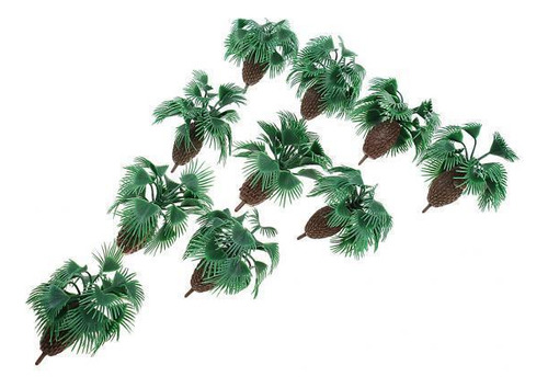 5 Paquete De 2-6 10x Palmera De Plástico Modelo Tren 6cm