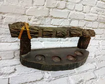 Comprar Pipero,  Porta Pipas De Madera Para 4 Unidades