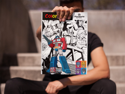 Transformers: Libro Para Colorear Optimus Prime Autobots