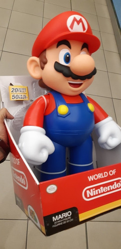 Nintendo Oficial Super Mario Bros  Mario Gigante 50 Cm Nuevo
