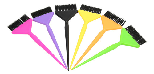 Pincel Para Teñir El Cabello, 6 Unidades, Multicolor, Para T