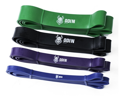 Kit Super Band 4 Intensidades Odin Fit Elasticos Power