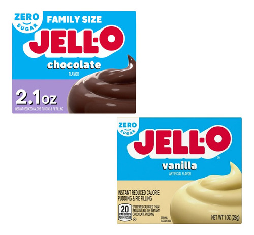 2pz Jello Zero Sugar Chocolate Vainilla