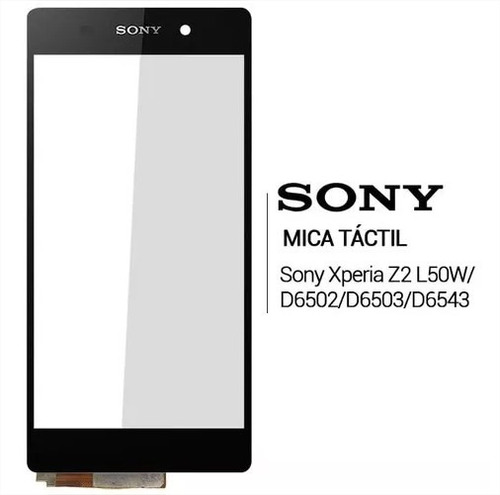 Mica Tactil Sony Xperia Z2 L50w D6502 D6543 Negro Original!