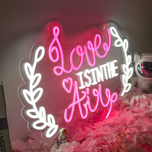 Ioksbacu Letrero Neon Texto Ingl «love In The Air» Para Boda