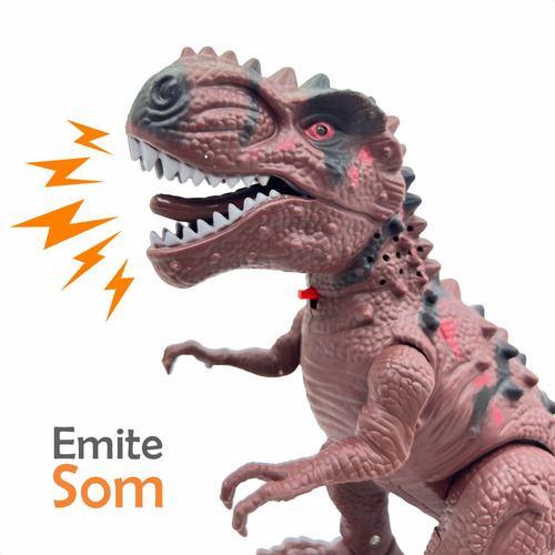 Dinossauro Com Som Luz Projetor De Imagem T-rex Anda Se Mexe