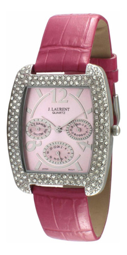 Reloj Mujer Jacques Laurent Jl8821pk Cuarzo 35mm Pulso