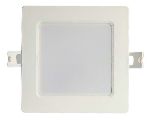 Plafón Panel Embutir Led 6w Cuadrado Candela Luz Fría/cálida