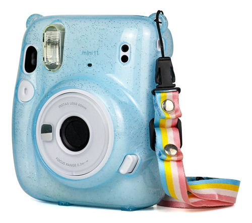 Funda Glitter Power Crystal Para Fujifilm Instax Mini 11