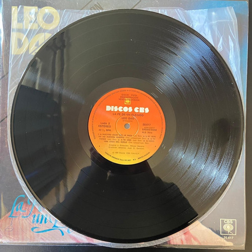 Imagen 3 de 4 de Vinilo Leo Dan La Fe De Un Elegido Che Discos