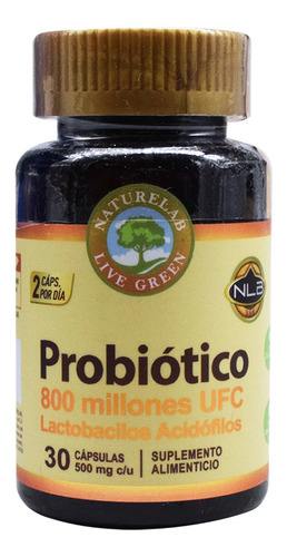 Probiótico, Lactobacilos Acidófilos 30 Cáps Naturelab