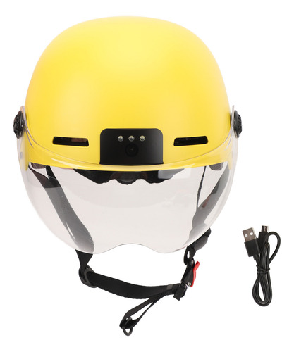 Casco De Bicicleta Para Cámara Profesional Inteligente 1080p