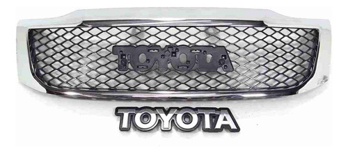 Careta Cromada Para Toyota Hilux C/ Letras 2012 / 2015