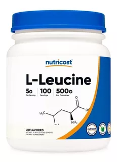 Original Nutricost Polvo L-leucina L-leucine 5gr 100ser 500g