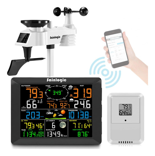 Sainlogic Professional Wifi Weather Station With Outdoor Sen