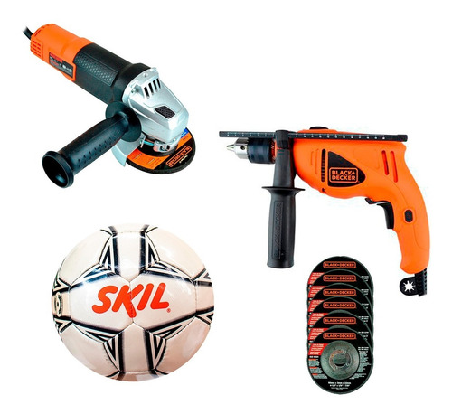 Kit Miniesmeriladora + Rotomartillo Black & Decker