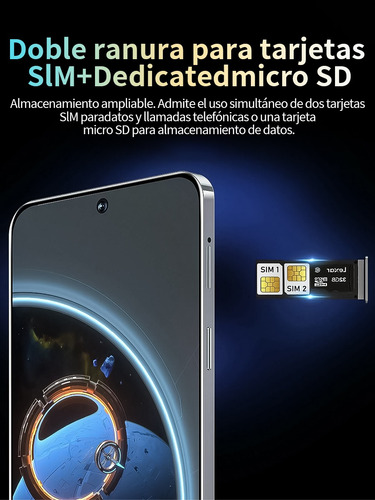 Últimas Ofertas Celular Dual Sim Vove Gt 20 Pro Android 14 Smartphone 7.3 Pulgadas Pantalla Grande Pantalla Ram16+512 Suppora 5g Red Ofertas Teléfono Negro