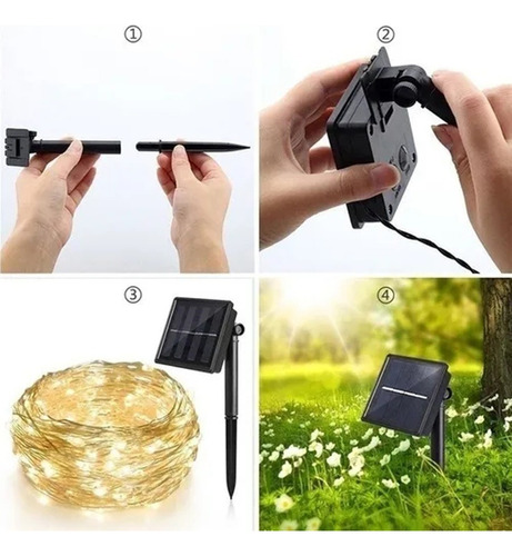 Luces Navideñas Flasher Para Decoración De Jardín, 30 M, 2 U