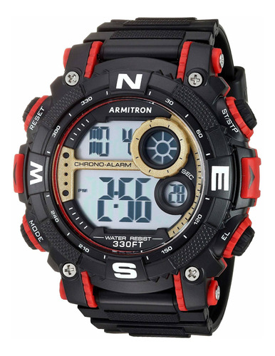 Reloj Hombre Armitron 40-8284gbr Cuarzo Pulso Negro En