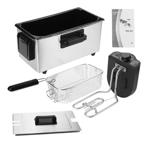 Freidora Eléctrica De Aceite De 3 Litros Recco 1600W Rfr Fryer301