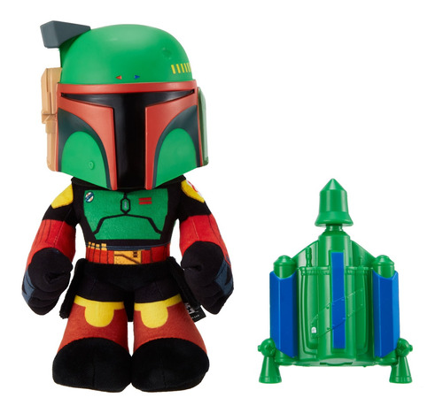 Peluche Star Wars Boba Fett Muñeco Con Lanzador Lanzacohete