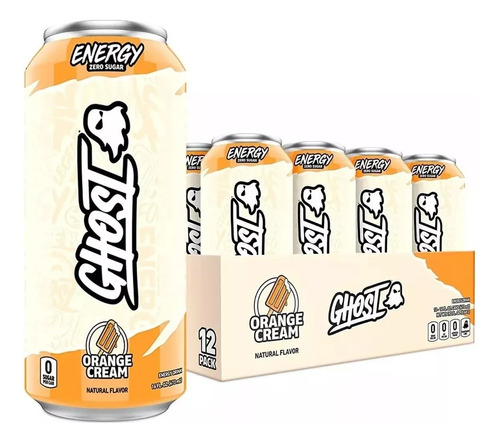 Ghost Energy Bebida Energética 16 Onz 12 Pack Orange Cream