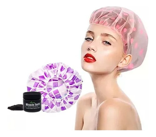 Set Blanqueador Dental Miracle Carbon Natural + Gorro Baño