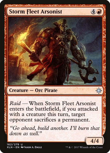 Cartas Magic Storm Fleet Arsonist X4 Playset Ixalan Mtg Bsas