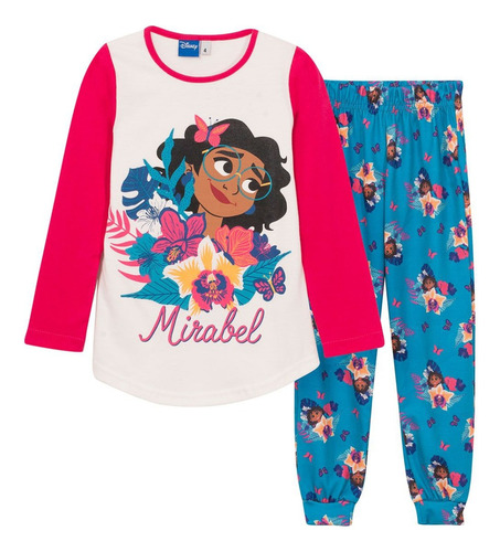 Pijama Niñas Manga Larga Disney Encanto Mirabel Lic Original