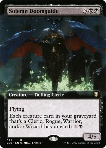 Cartas Magic Solemn Doomguide (extended Art) Nps