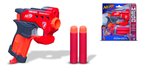 Nerf Blaster Bigshock Hasbro Mega Con 2 Dardos Silbadores