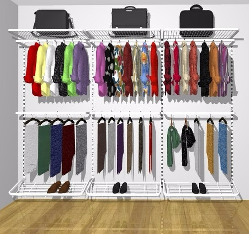 Closet Aramado  Modular 2,70 Larg X 2,altura X 0,40 Cm Prof