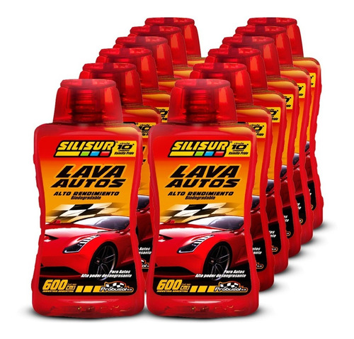 Shampoo Lava Autos Premium Silisur 600cc Pack 12un