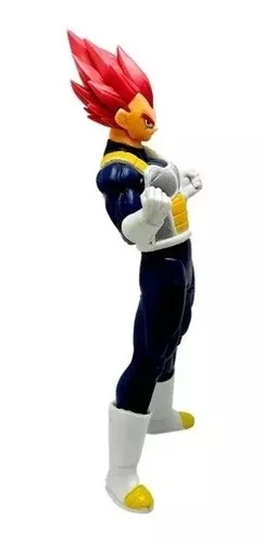 Boneco Dragon Ball Z - Vegeta Super Saiyajin Deus Rosa