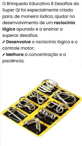 Imagem 3 de 10 de Brinquedo Educativo Argolas Mágicas - 8 Desafios