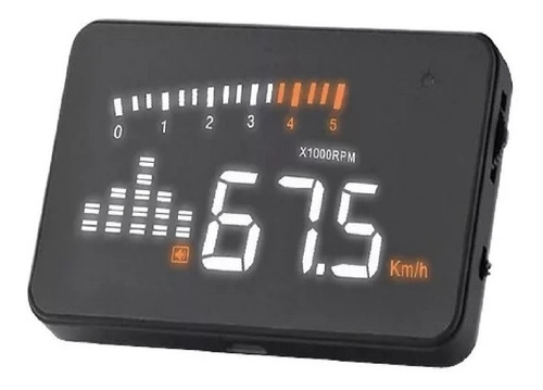 Imagem 3 de 5 de Velocímetro Digital + Rpm Hud Display 3.5 Porta Obd2/eobd