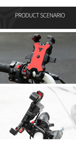 Imagen 3 de 8 de Base Porta Celular Motocicleta Bicicleta Base Quick Lock Usb