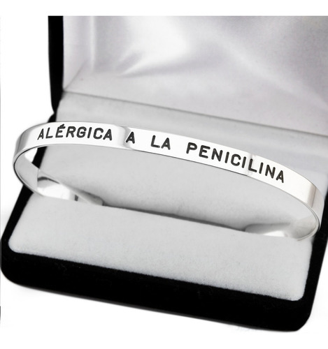 Pulsera Media Esclava 7mm Plata 925 Ideal Para Grabar Nombre Largo 15 cm