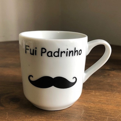 Imagem 2 de 5 de Kit 8 Canecas Padrinho E Madrinha Boca Vermelha 2 Linha