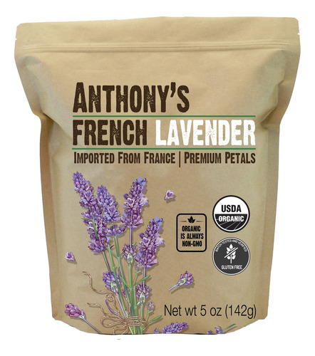 Pétalos De Lavanda Francesa Orgánica 141 Gramos Grado Extra