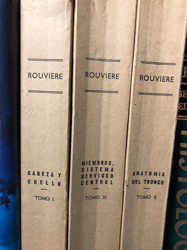 Colección Libros De Anatomía De Rouviére (3 Tomos)