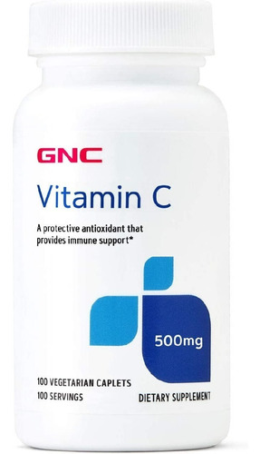 Vitamina C 500 Mg Gnc 100 Comprimidos Vegetarianos