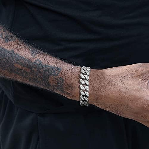 Cadena Phengel Para Hombre Con Hielo, Pulsera De Cadena De E
