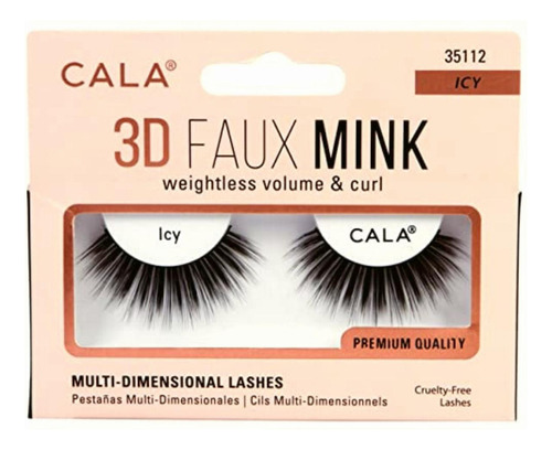 Cala 3d Faux Mink Pestañas Postizas Ultraligeras Y