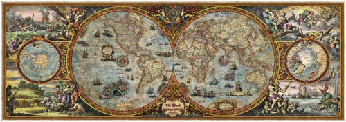 Mapa panorâmico com pôster Zigic Jigsaw Puzzle 6000 peças Heye