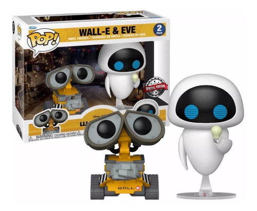 Funko Pop Wall E & Eve Pack Exclusive Disney Pixar